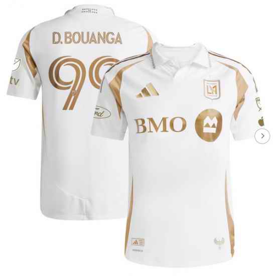 Mens LAFC Denis Bouanga adidas White 2025 Secondary Authentic Player Jersey